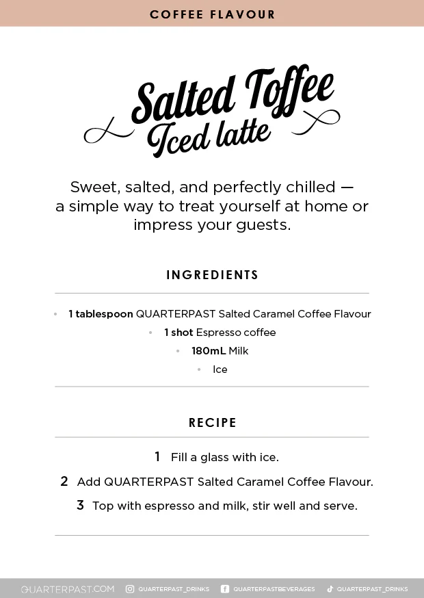 Salted Caramel Coffee Flavour 360mL - Image 5