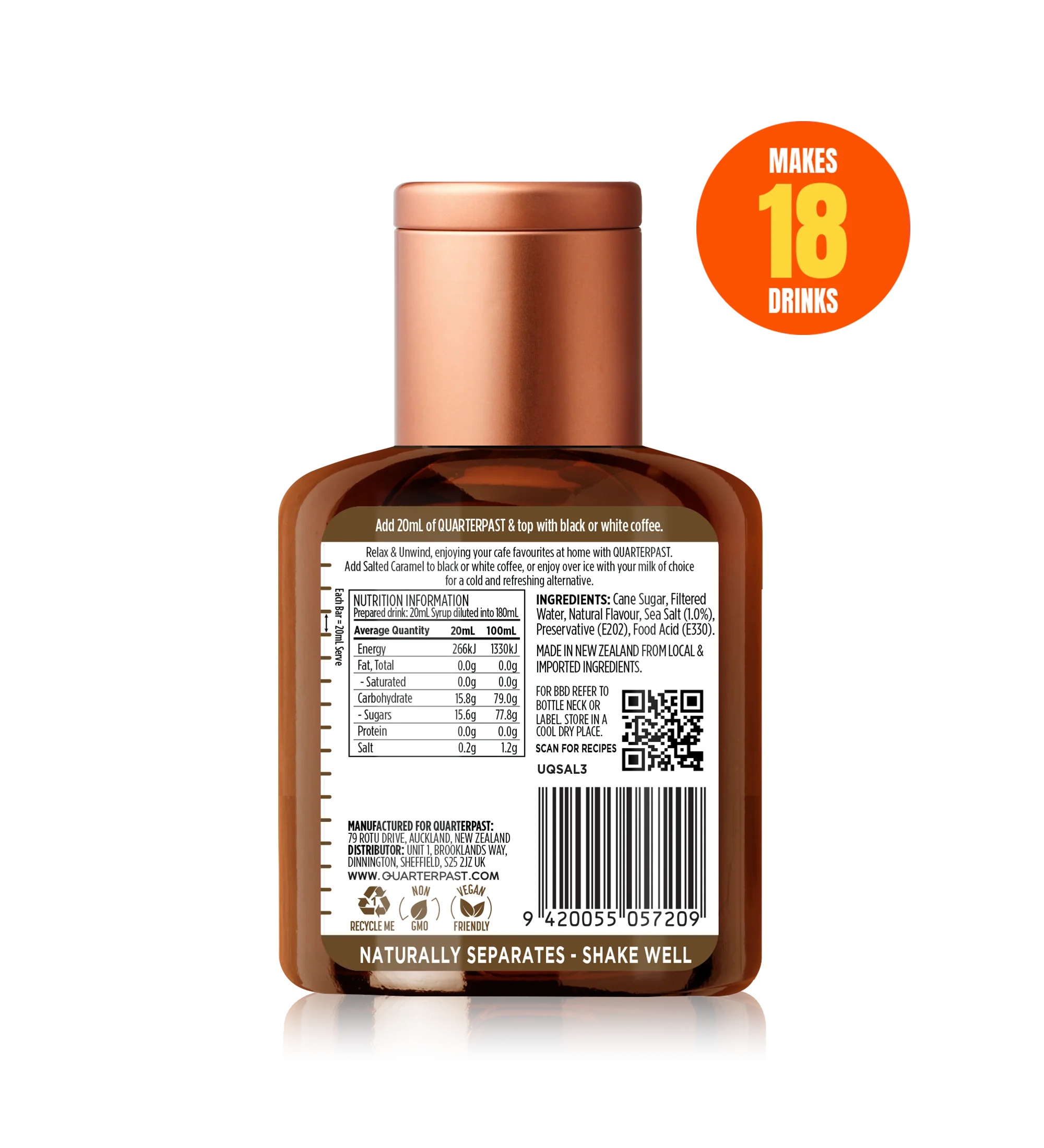 Salted Caramel Coffee Flavour 360mL - Image 3