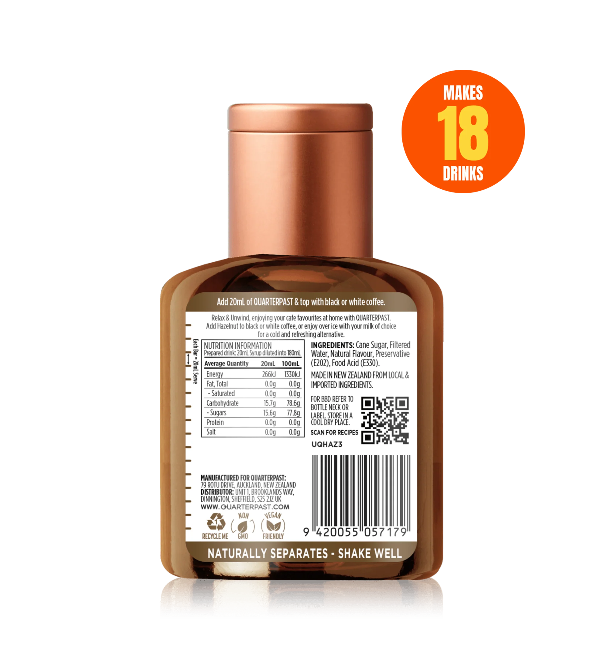 Hazelnut Coffee Flavour 360mL - Image 3